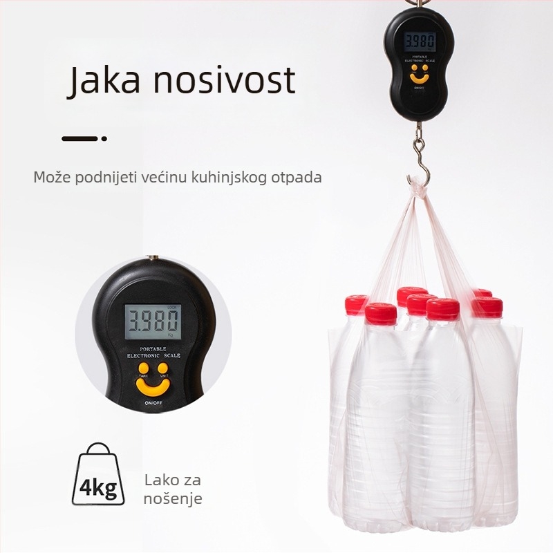 Fixed Kućna vreća za otpad s ravnim otvorom, viseća, debela i izdržljiva – za kuhinju, stol i automobil