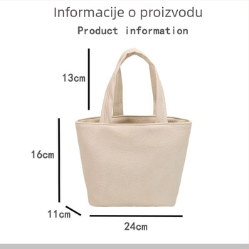 Visokokvalitetna mini ženska torbica s kozmetičkom torbicom, jednobojna, novi model 2026