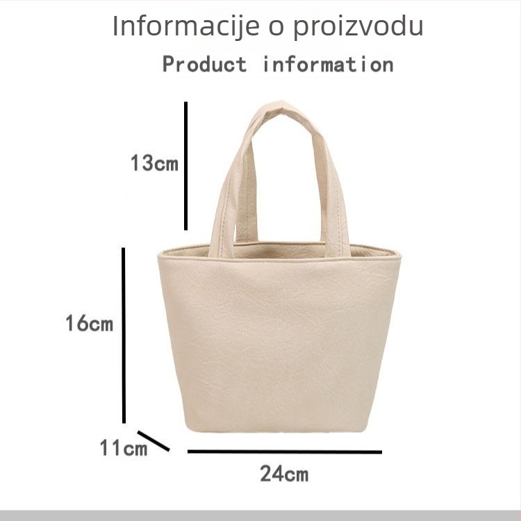 Visokokvalitetna mini ženska torbica s kozmetičkom torbicom, jednobojna, novi model 2026