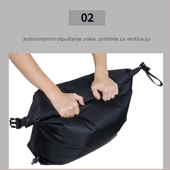 Vakuumska putna kompresijska vreća za odjeću, veliki kapacitet, vodootporna i otporna na prašinu, organizator prtljage
