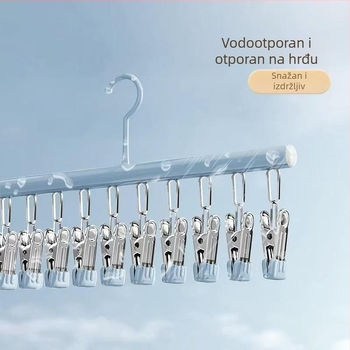 Višestruka vješalica za sušenje odjeće s više klipsi za čarape i donje rublje