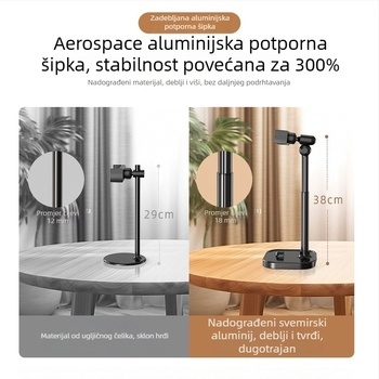 Prilagodljivi gornji nosač za telefon i skener dokumenata, prilagodljiv