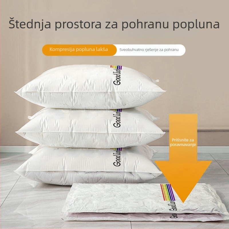 Vakuumske kompresijske vreće, debele za pohranu odjeće, pokrivača, deka i jakni s ručnom pumpom