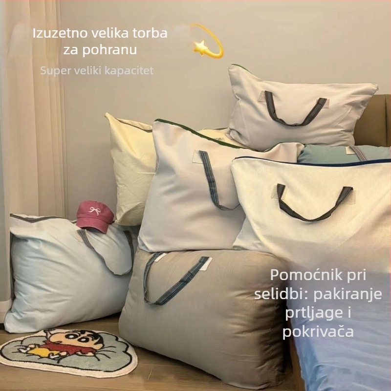 Torba za pohranu deke i odjeće velike kapacitete za preseljenje i studentski dom