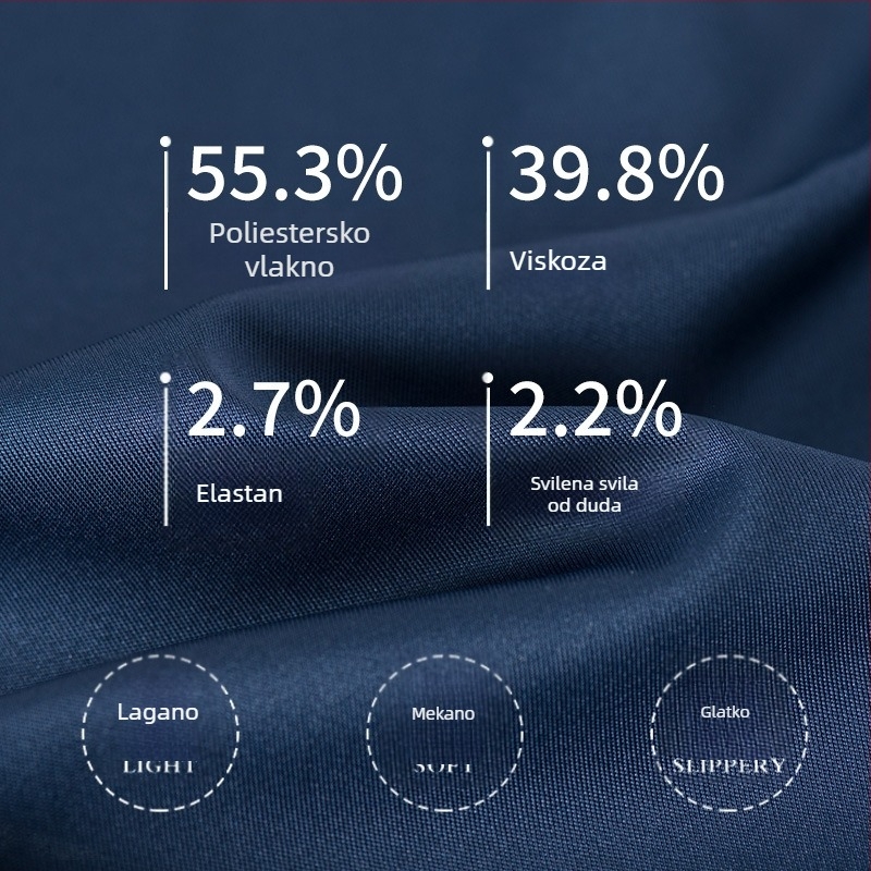 Muška košulja od Mulberry svile, luksuzna, kratkih rukava, poslovni stil, bez glađenja, jednobojna, s prilagođenim logom