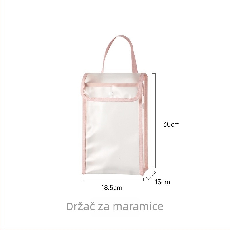 Zidna vodootporna torbica za pohranu papirnatih salveta u kupaonici, velika kapaciteta, višenamjenska