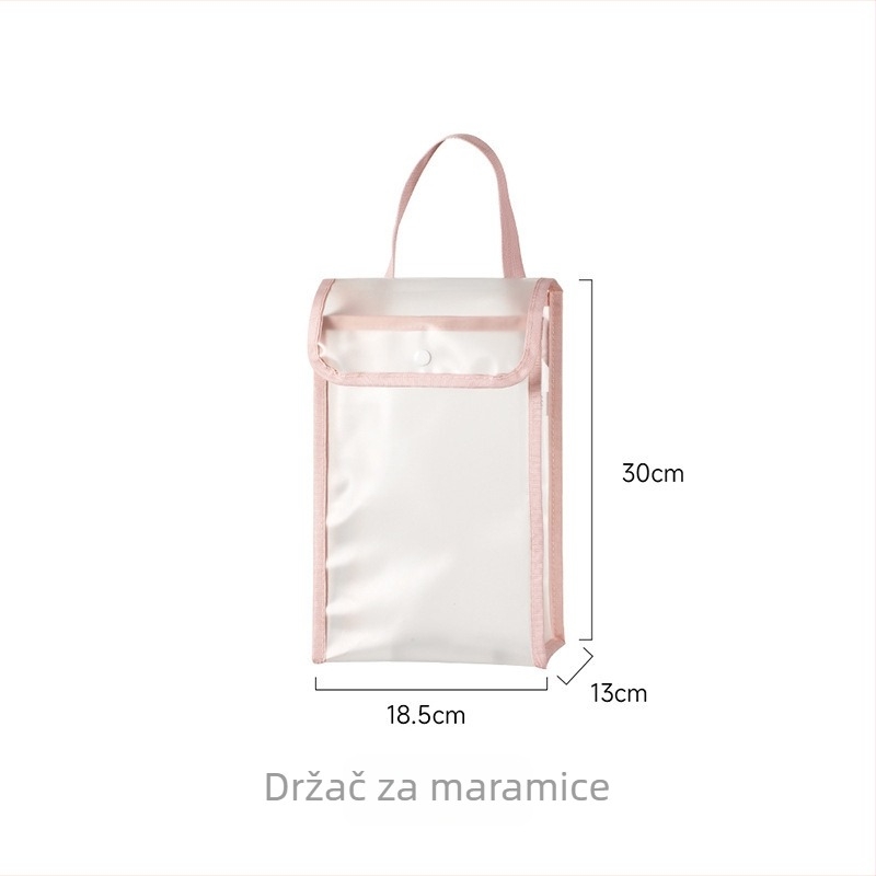 Zidna vodootporna torbica za pohranu papirnatih salveta u kupaonici, velika kapaciteta, višenamjenska