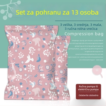 Velika vakuumska vrećica s ručnom pumpom za pohranu pokrivača i odjeće