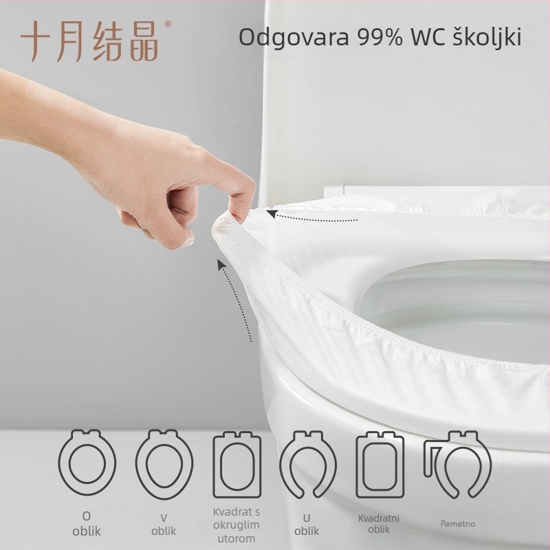 Jednokratne navlake za WC školjku za trudnice i žene nakon poroda, debele, vodootporne, paket od 30 komada