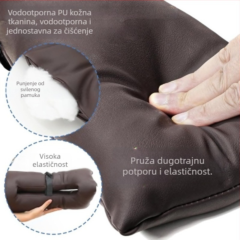 Jastučić za WC sjedalo za starije osobe i trudnice, ublažava pritisak, deblji, povećava visinu, vodootporan i mekan