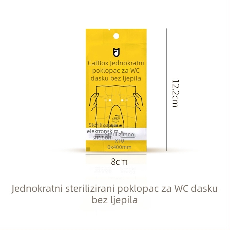 Jednokratna duga podloga za WC, vodootporna, bez ljepila