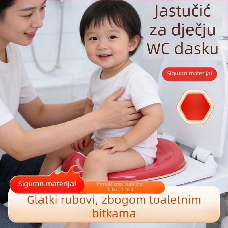 Dječje sjedalo za WC, s lakim uklanjanjem, protuklizna podloga, za uniseks toaletu