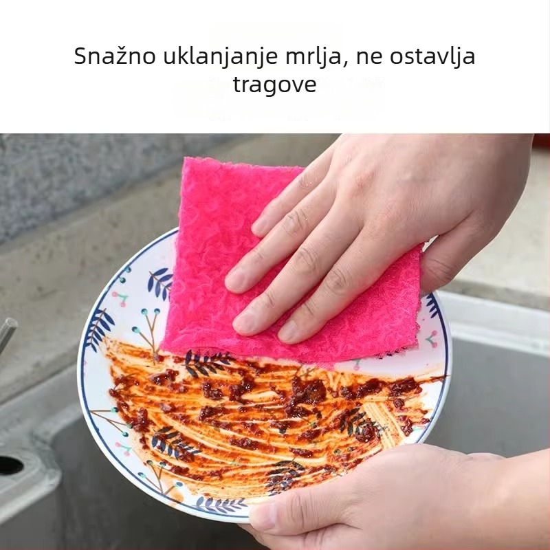 Mikrovlakana kuhinjska sunđer za posuđe i lonce, višestruka namjena