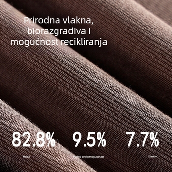 Muški termo prsluk od Lenzing Modal acetata, antibakterijski, dezodorans, upija vlagu, topao osnovni sloj ili vanjski komad, okrugli izrez