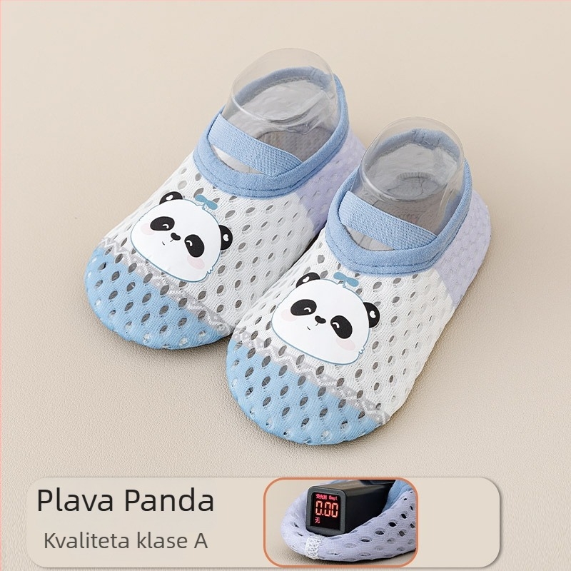 Dječje indoor tenisice s protukliznom mekanom potplatom, mrežasti gornji dio s dizajnom color-block, proljeće-ljeto, unisex
