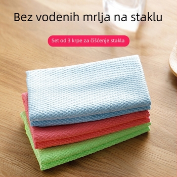 Krpa od bambusovih vlakana za čišćenje kuhinje, za staklo i pločice, visoka apsorpcija, paket od 3 komada.
