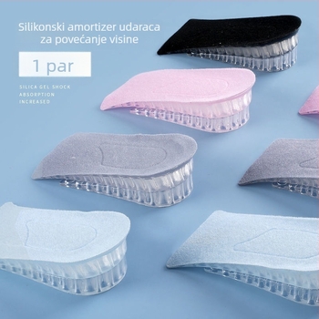 Nevidljivi sportski uložak za povećanje visine, unisex, polu-uložak, odvojiv, zimi