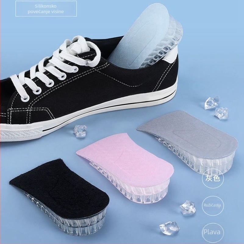 Nevidljivi sportski uložak za povećanje visine, unisex, polu-uložak, odvojiv, zimi