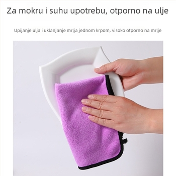 Krpa za čišćenje od mikrovlakana, upijajuća, bez dlačica, za kuhinju, dom i čišćenje površina poput stolova, podova i namještaja