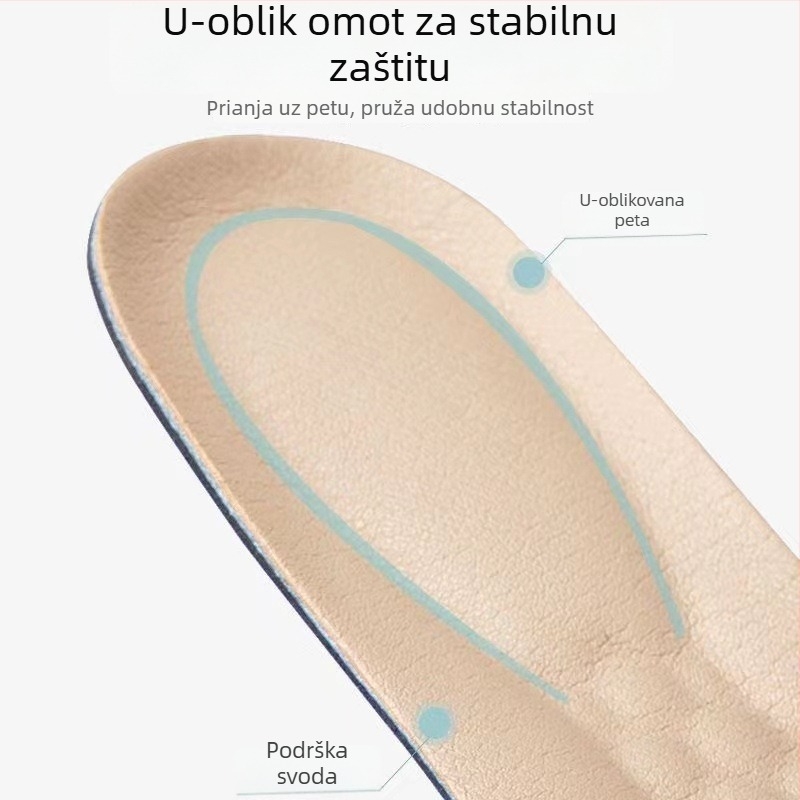 Ženske uloške za loafers od prave kože, debeli i prozračni, protiv mirisa, apsorbiraju znoj, cijeli uložak