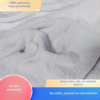 100% pamuk industrijska krpa, upija ulje i vodu, bez vlakana, bijela pamučna terry krpa