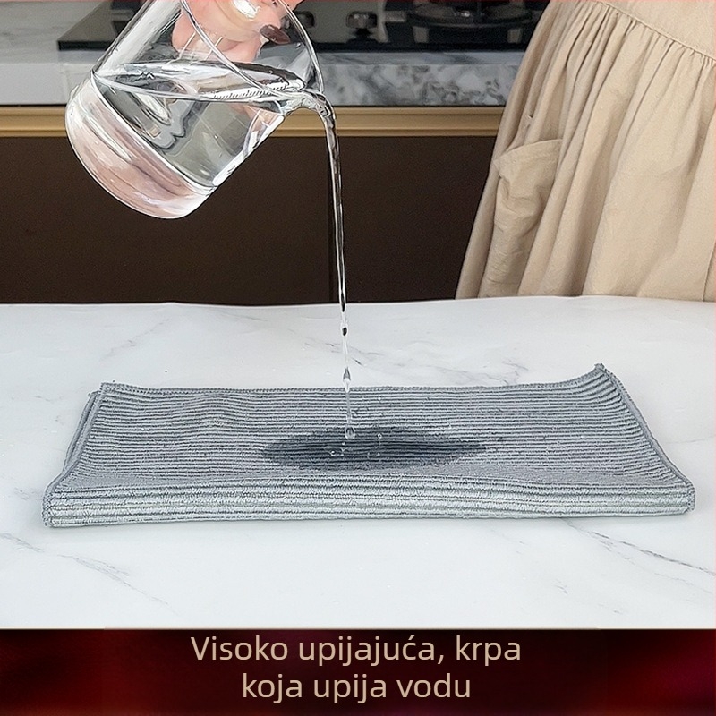 Kuhinjska krpa za čišćenje, upija vlagu, bez dlačica, jednostavna za čišćenje, pogodna za brisanje stolova, štednjaka i pranje posuđa