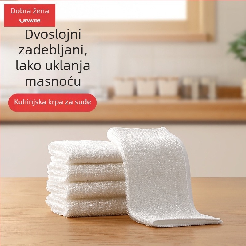 Good Daughter-in-Law set od 5 mikrofiber krpa – upijajuće, bez dlačica, za kuhinju, uklanjanje mrlja, pranje posuđa, višenamjensko čišćenje