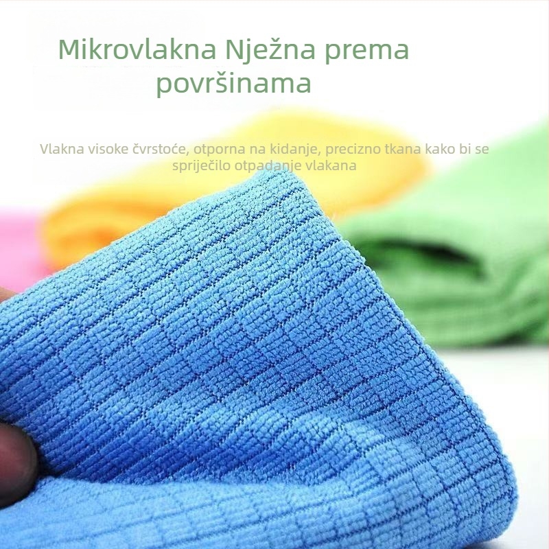 Šarena debela krpa od mikrovlakana, upija, bez dlačica, za kuhinju, pranje posuđa, brisanje stola i stakla