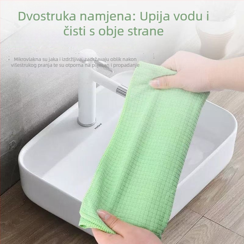 Šarena debela krpa od mikrovlakana, upija, bez dlačica, za kuhinju, pranje posuđa, brisanje stola i stakla