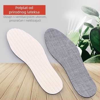 Auspicious Foot ulošak od prirodnog lateksa – mekan, prozračan, ultra tanak, upija znoj, udoban podržava stopalo za tenisice, kožne cipele i čizme