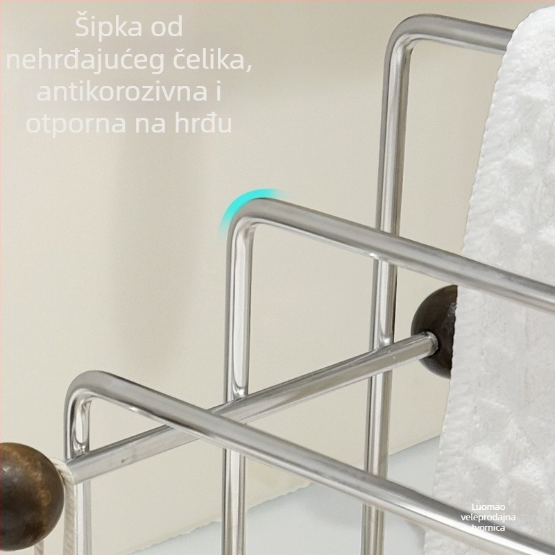 Nehrđajući čelični stalak za kuhinjske krpe i spužvice, odvod spužvi za pranje posuđa, skladište ručnika, viseći stalak na prozorsku dasku