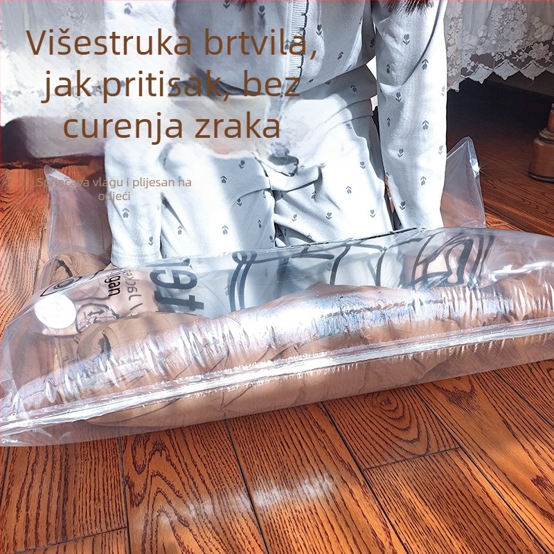 Vakuumska vreća za jaknu s perjem, viseći organizator s višestrukim otvorima, povećan i zadebljan