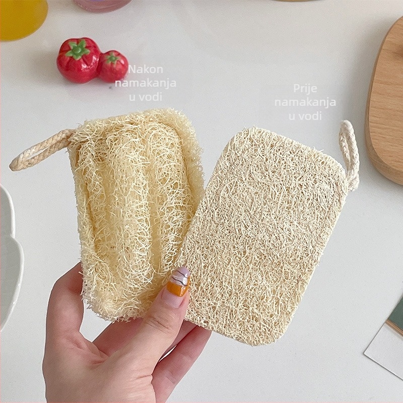 Muni Life biološki razgradiva loofah krpa za suđe – kućna krpa za pranje lonaca i tanjura od prirodnih vlakana loofah