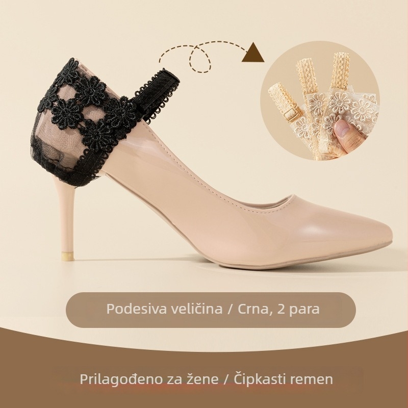 Protuklizni remen za visoke pete s čipkastim vezanjem — bez montaže