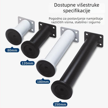 Podesivne noge od nehrđajućeg čelika za stolove, krevete, sofe i kavostolove