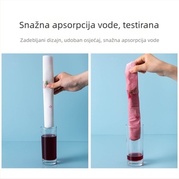 Zgušćene jednokratne kuhinjske krpe za čišćenje, netkani materijal, upijajuće i perive