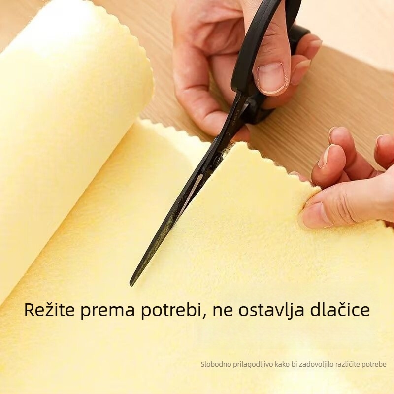 Zlatno‑žuta lufa krpa za kuhinju, upija i bez masnoće, za čišćenje kuhinje i uklanjanje mrlja, debeli ručnik za pranje posuđa, vlaknasta rolna za uklanjanje ulja