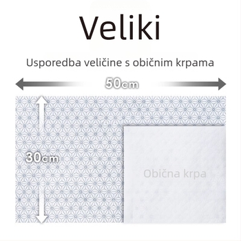 Kuhinjska krpa za suđe – dvostruka upotreba, vlažna i suha, upija ulje i vodu, jednokratna krpa