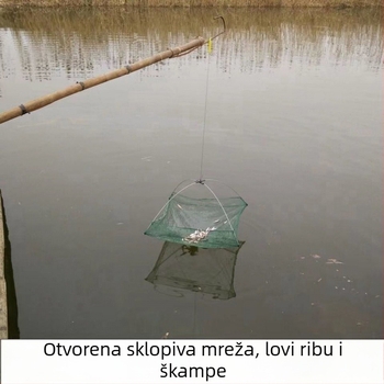 Otvorena mreža za škampe, sklopiva podizna mreža, kutija za škampe i mreža za hvatanje ribe