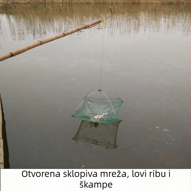 Otvorena mreža za škampe, sklopiva podizna mreža, kutija za škampe i mreža za hvatanje ribe