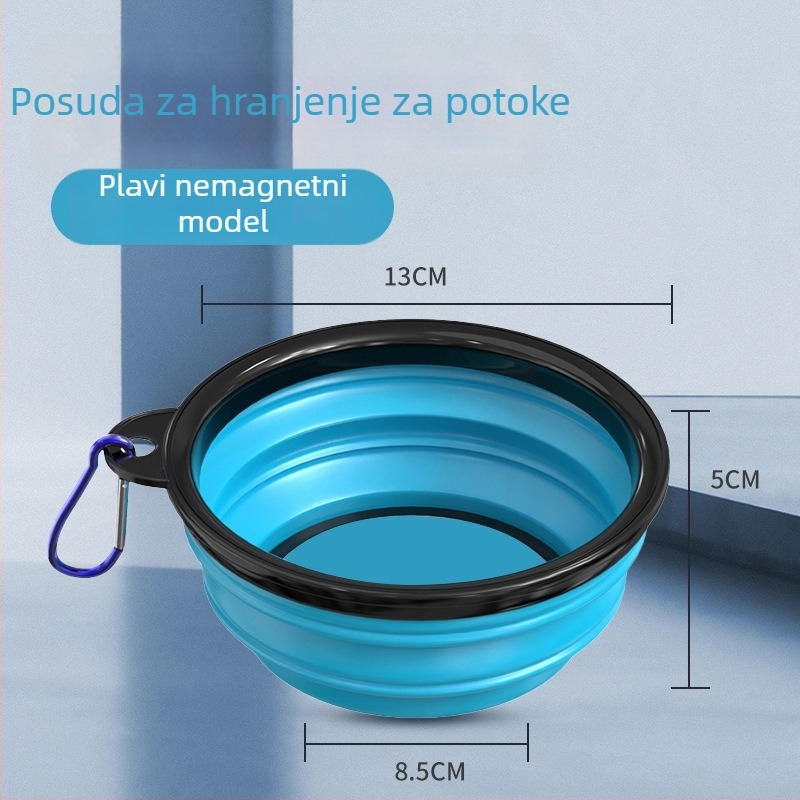 Sklopiva posuda za mamce s magnetskim bazenom za ribolov, kompaktna posuda za miješanje mamaca