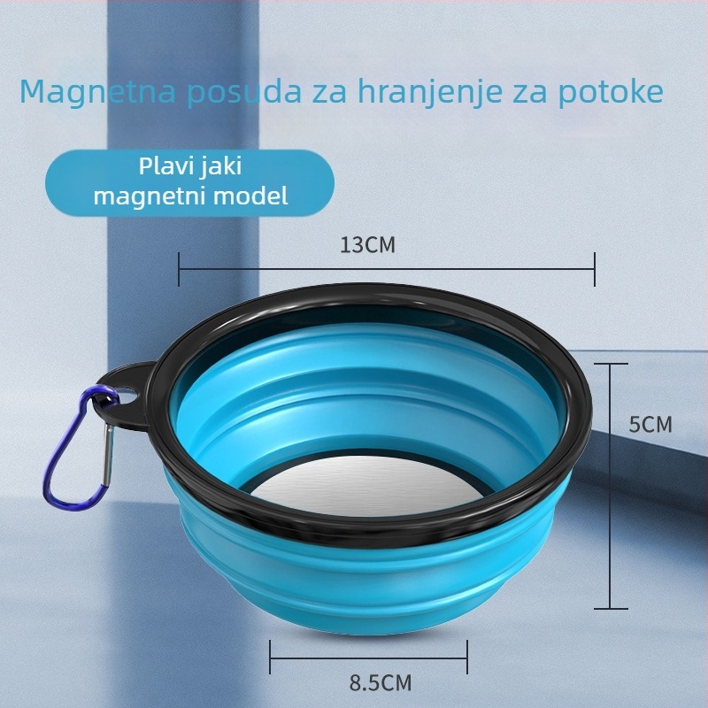 Sklopiva posuda za mamce s magnetskim bazenom za ribolov, kompaktna posuda za miješanje mamaca