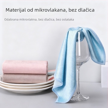 Krpa za čišćenje stakla i ogledala, bez dlačica, upijajuća, bez mrlja, za brisanje površina