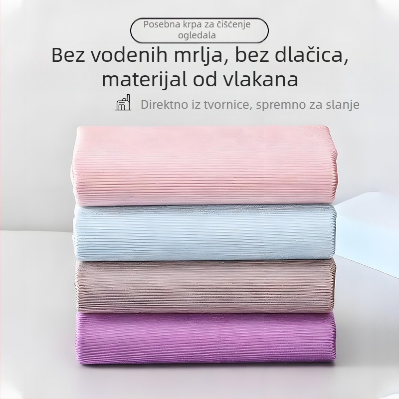 Krpa za čišćenje stakla i ogledala, bez dlačica, upijajuća, bez mrlja, za brisanje površina