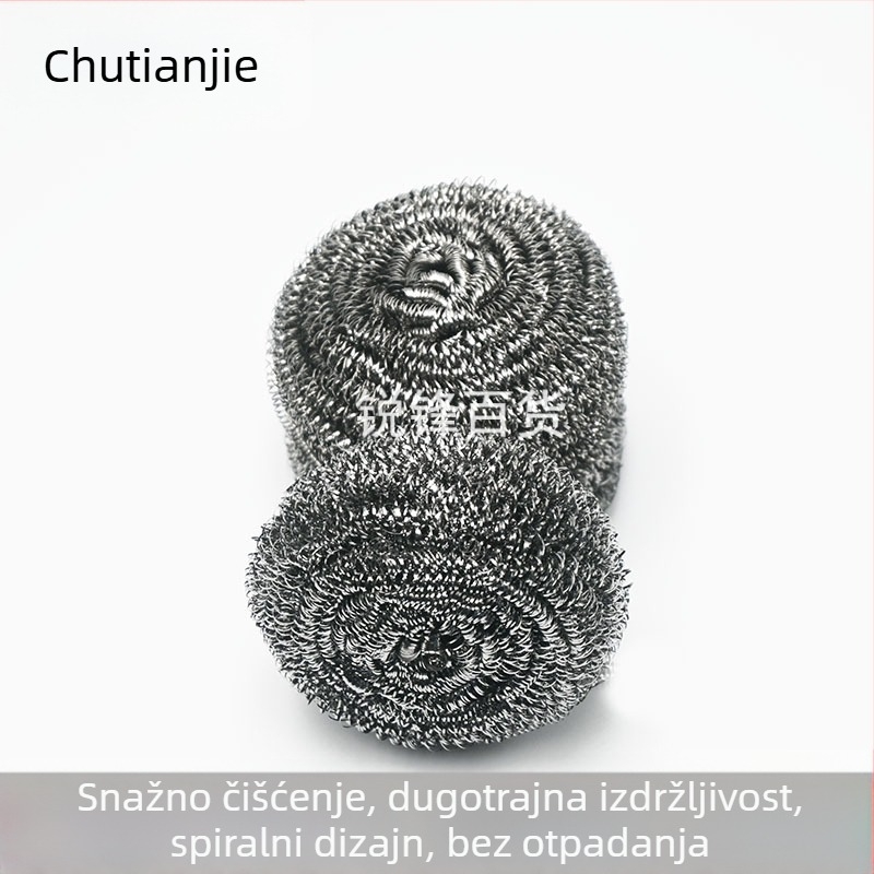3 komada metalnih kuglica za čišćenje posuđa i lonaca, trajne i otporne na raspadanje