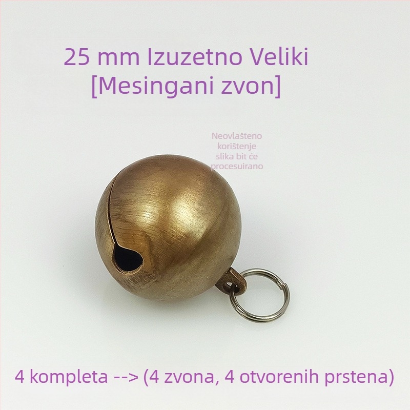 Alarm za morski štap sa zvoncem, ekstra veliki mesing zvon 22–25 mm, dugi domet bacanja