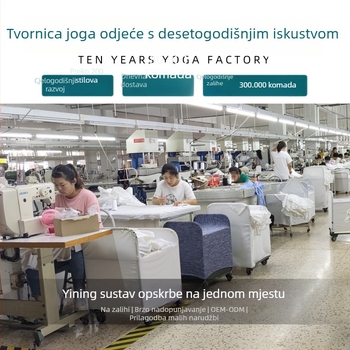 Ženska joga jakna s stojećim ovratnikom i zatvaračem, dugi rukavi, tijesni kroj
