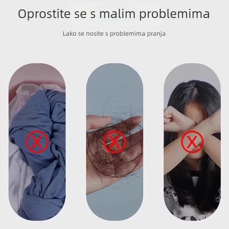 Loptica za uklanjanje mačjih dlaka iz perilice s filtarskom vrećom