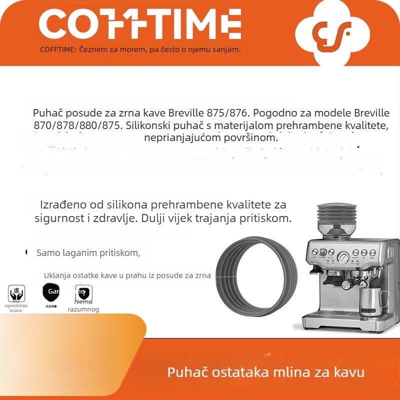 Breville Platinum 8 kuhinjski mlin za kavu – čistač zraka za ostatke prašine u spremniku zrna, kompatibilan s modelima 870/880/878