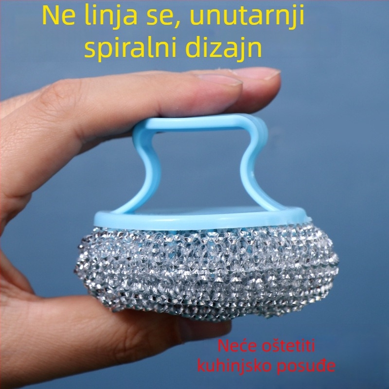 PET kugla za čišćenje, ne grebe posuđe, bez hrđe, čelična žičana kugla za kuhinju